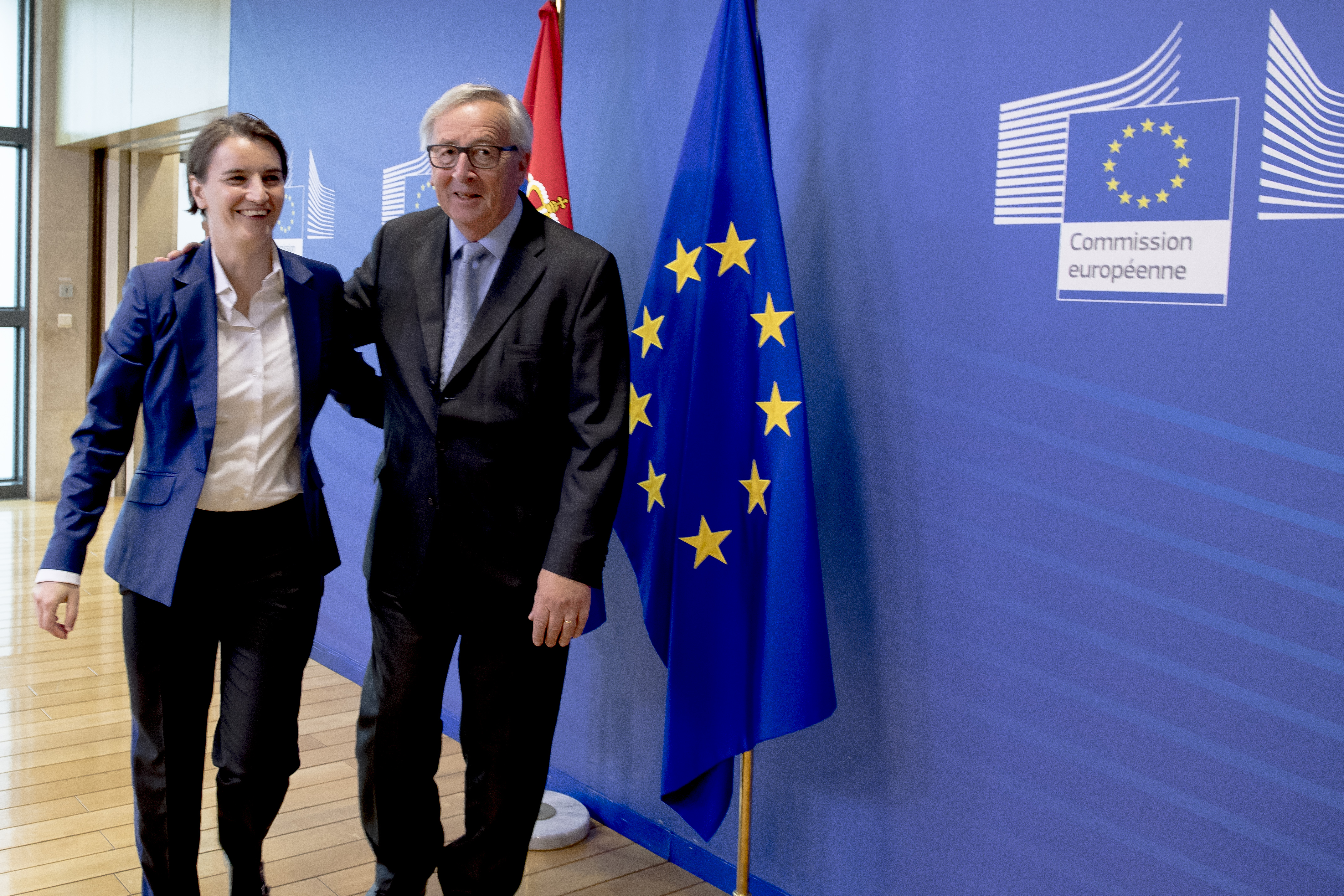 Ana Brnabić i Žan-Klod Junker; Foto: Evropska komisija